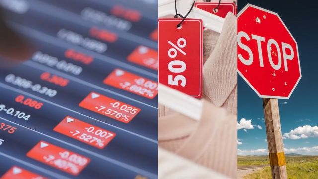 Red dominates in finance, retail, and signage