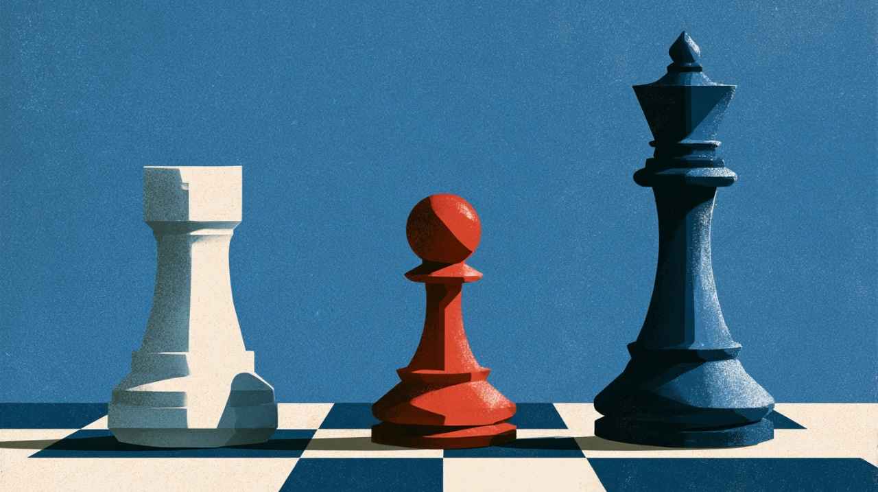 Chess pieces representing competition and market positioning.
